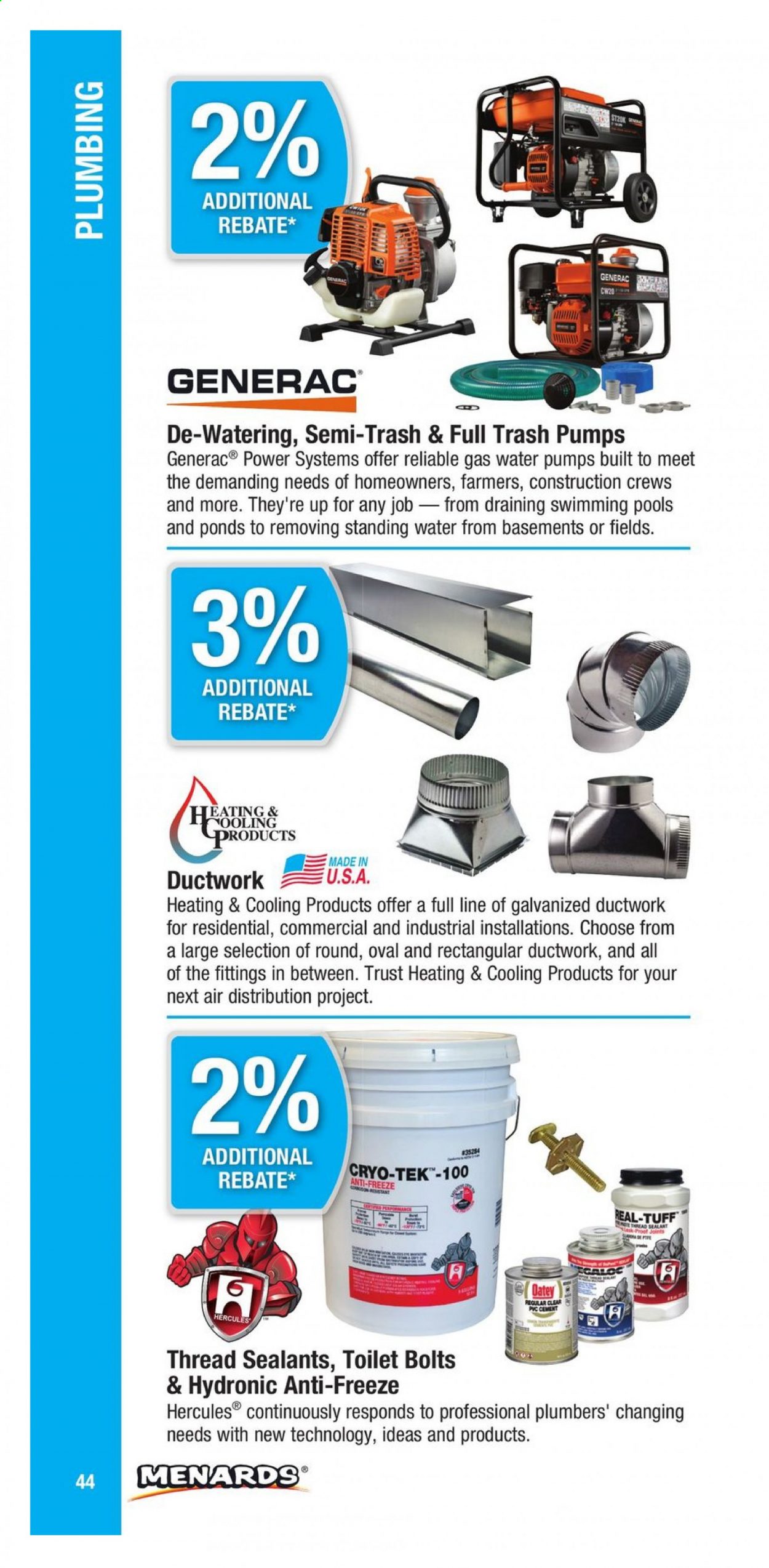 Menards ad. Page 44