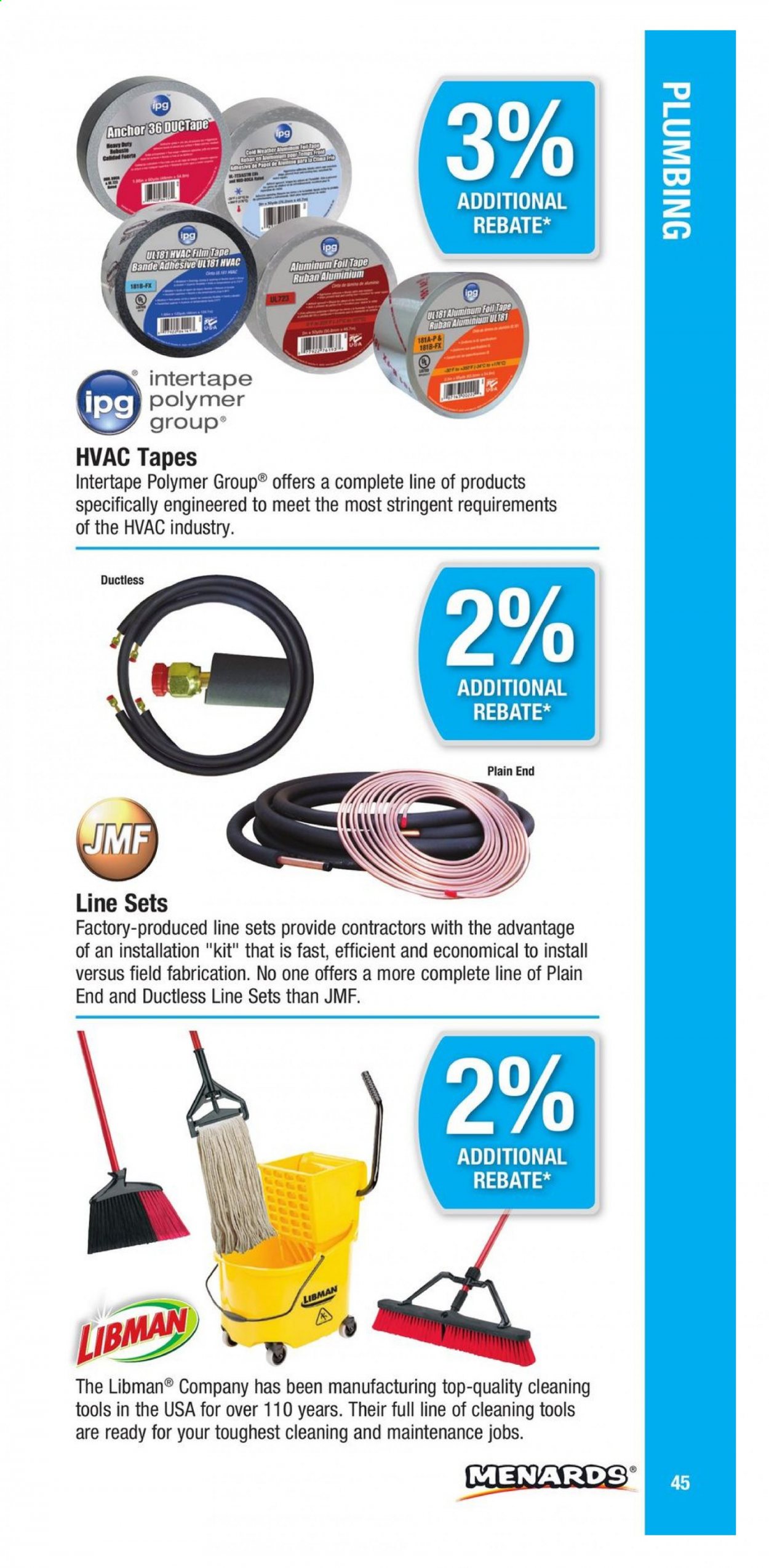 Menards ad. Page 45