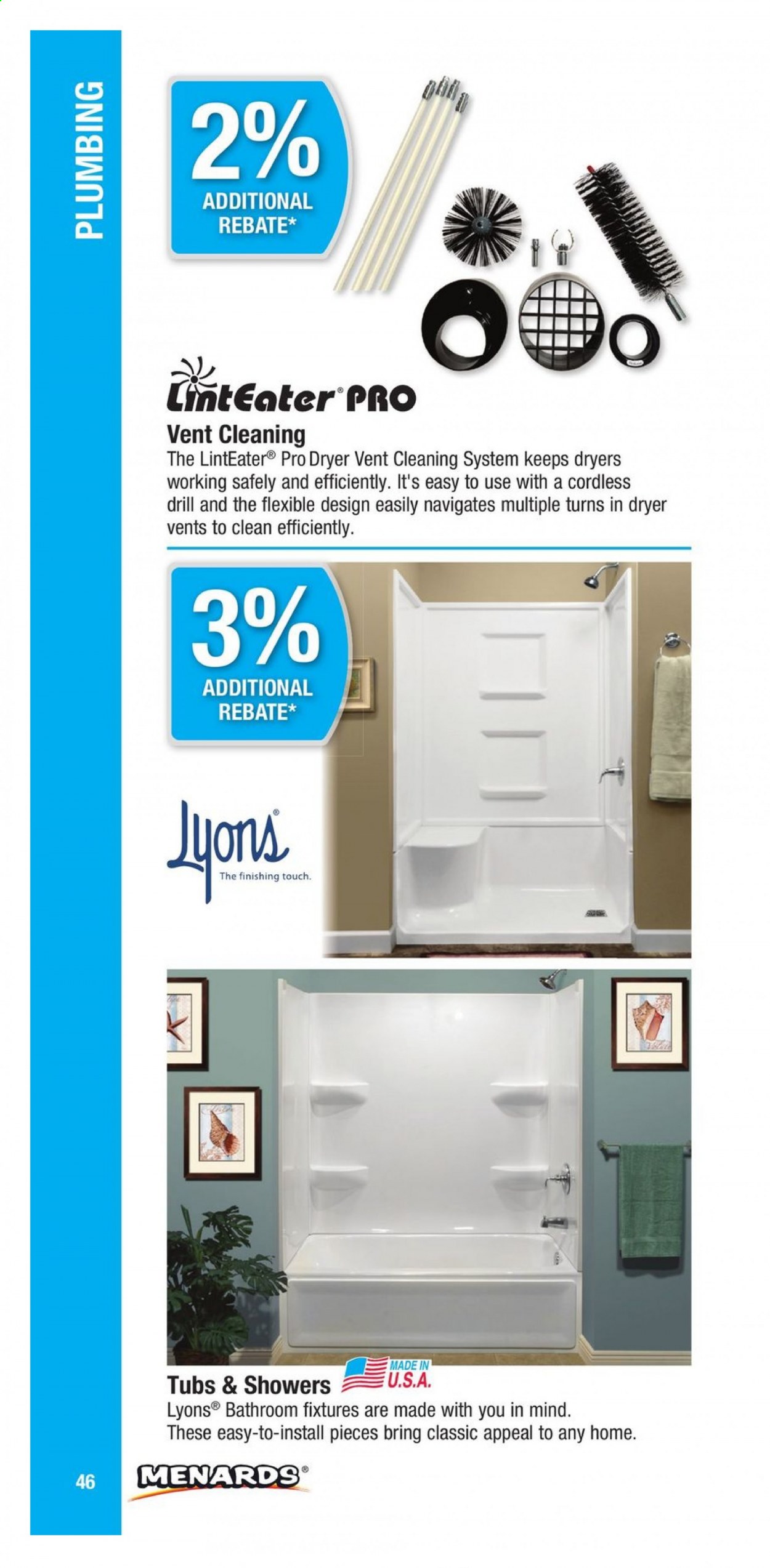 Menards ad. Page 46