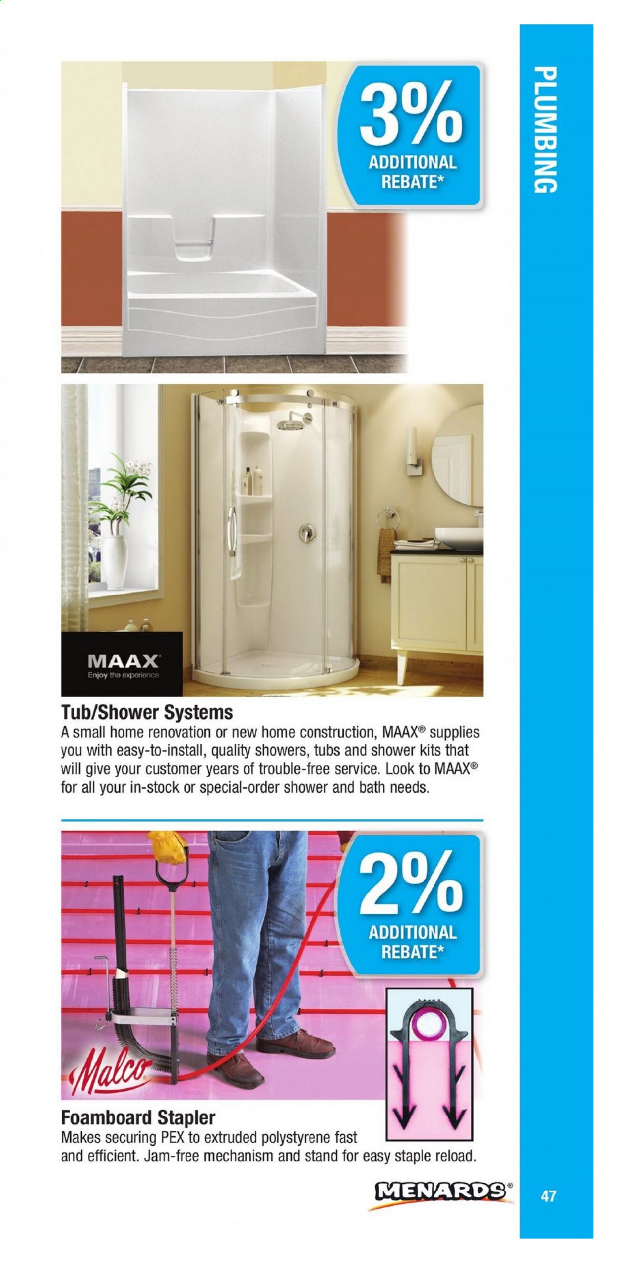 Menards ad. Page 47