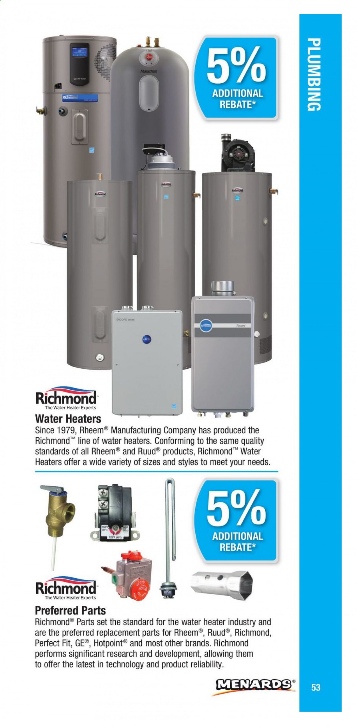 Menards ad. Page 53