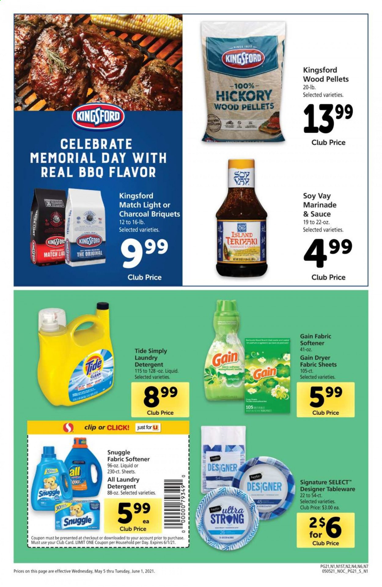 Safeway ad - 05/05/2021 - 06/01/2021. Page 21
