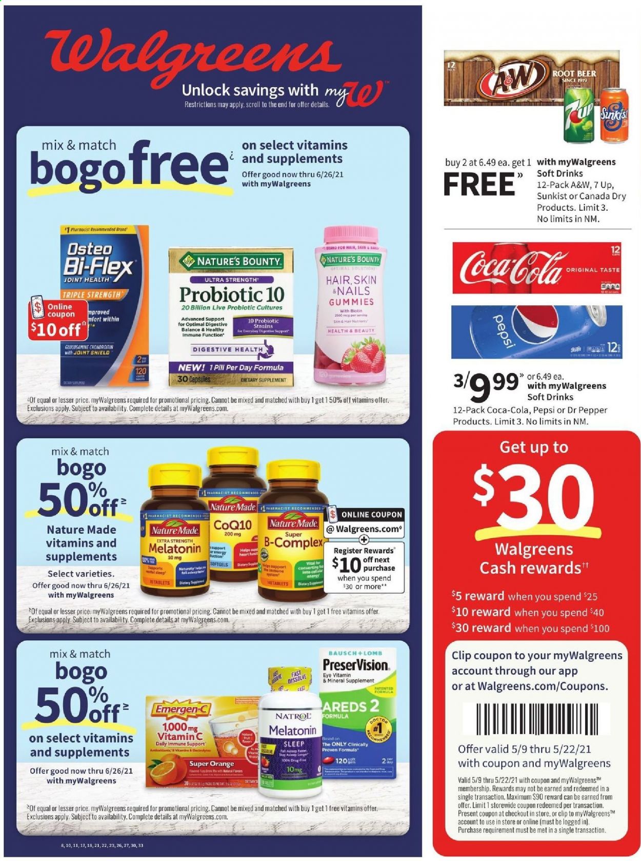Walgreens ad - 05/09/2021 - 05/15/2021. Page 1