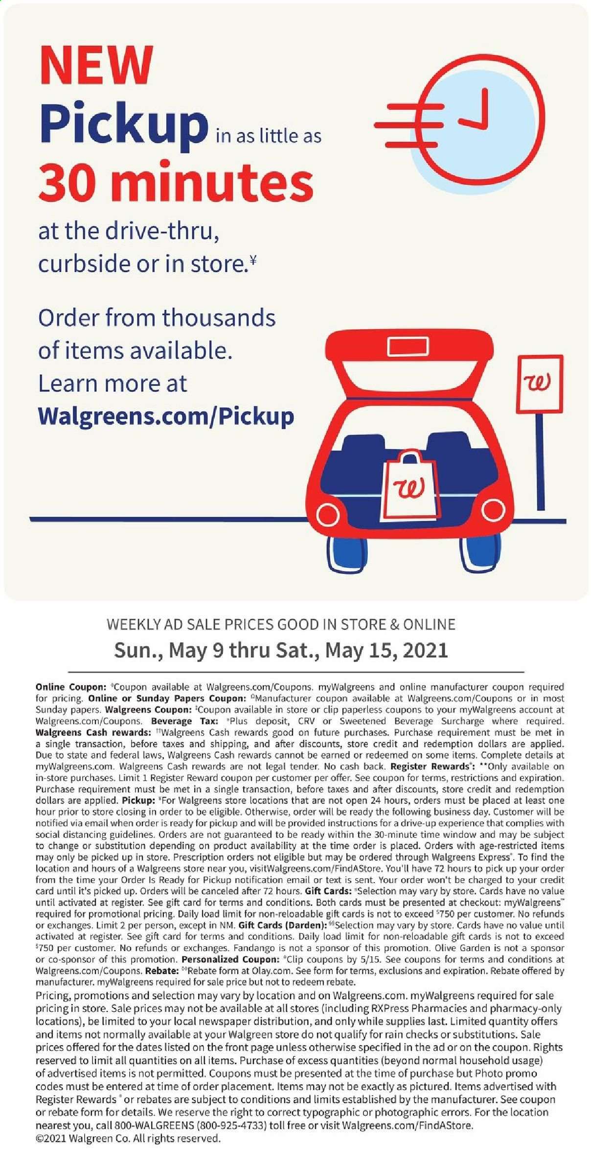 Walgreens ad - 05/09/2021 - 05/15/2021. Page 21