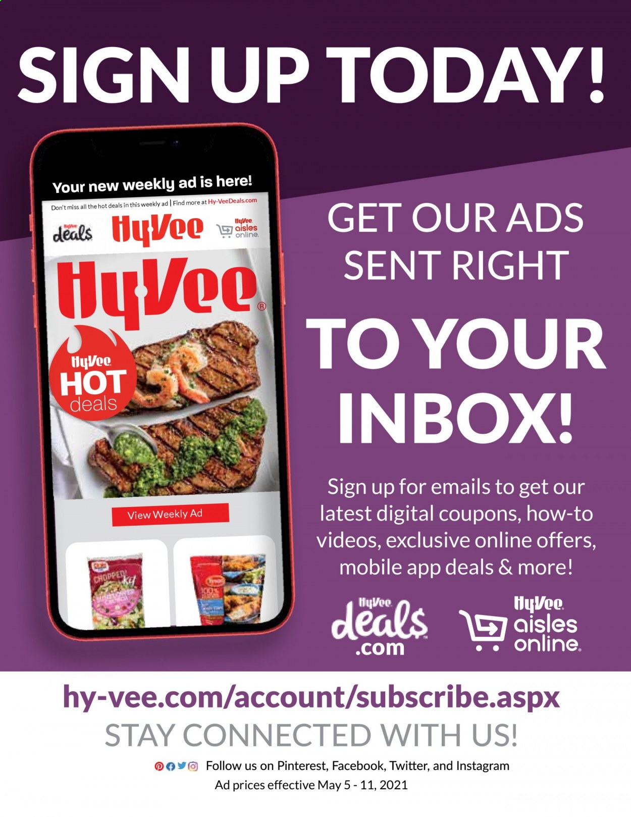 Hy-Vee ad - 05/05/2021 - 05/11/2021. Page 33