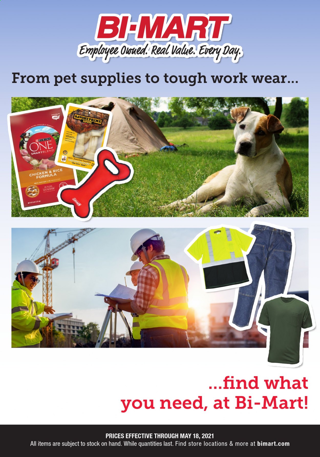 thumbnail - Bi-Mart Flyer - 05/05/2021 - 05/18/2021 - Sales products - Purina. Page 1.