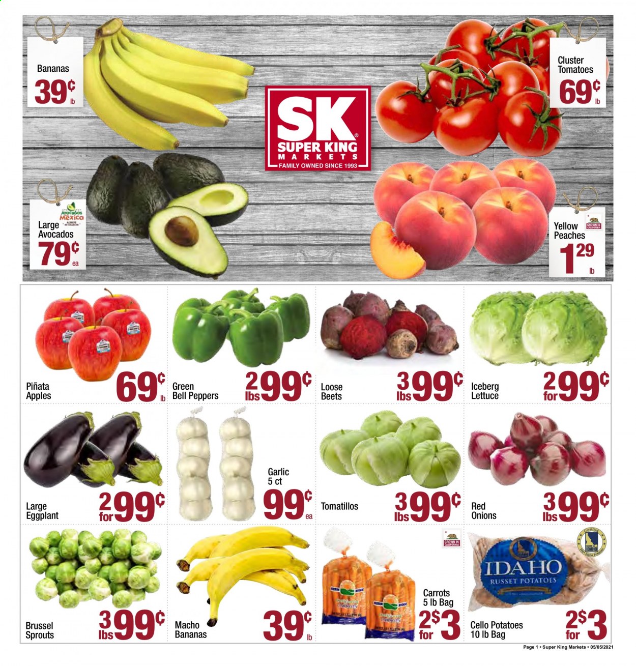 Super King Markets ad - 05/05/2021 - 05/11/2021. Page 1