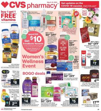 CVS Pharmacy Flyer - 05.09.2021 - 05.15.2021.