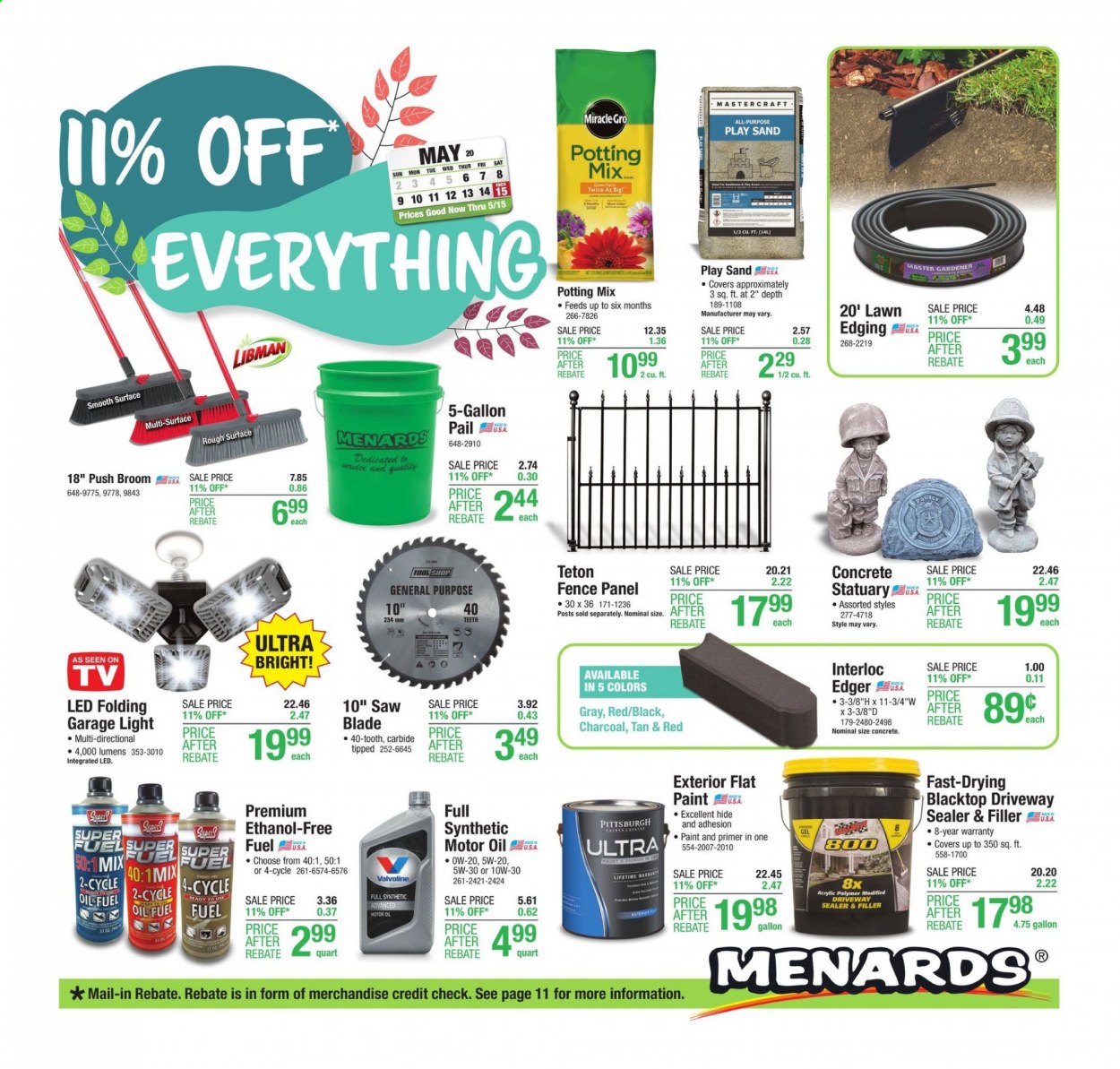 Menards ad - 05/06/2021 - 05/15/2021. Page 1