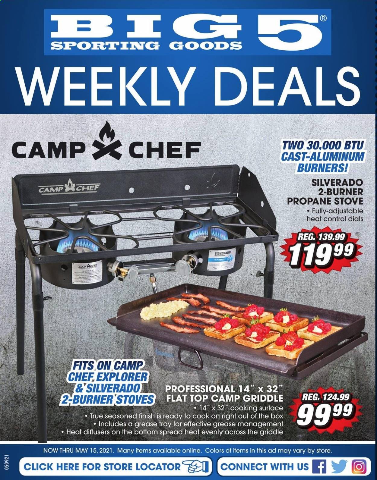 thumbnail - Big 5 Flyer - 05/09/2021 - 05/15/2021 - Sales products - tray. Page 1.