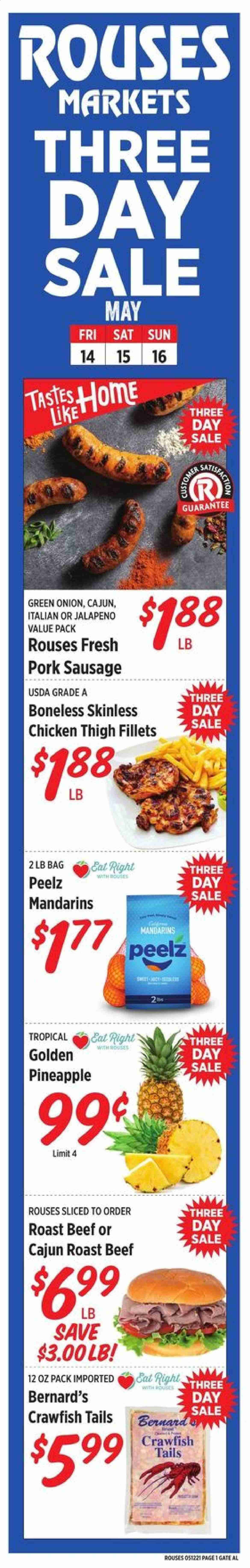 Rouses Markets ad - 05/14/2021 - 05/16/2021. Page 1