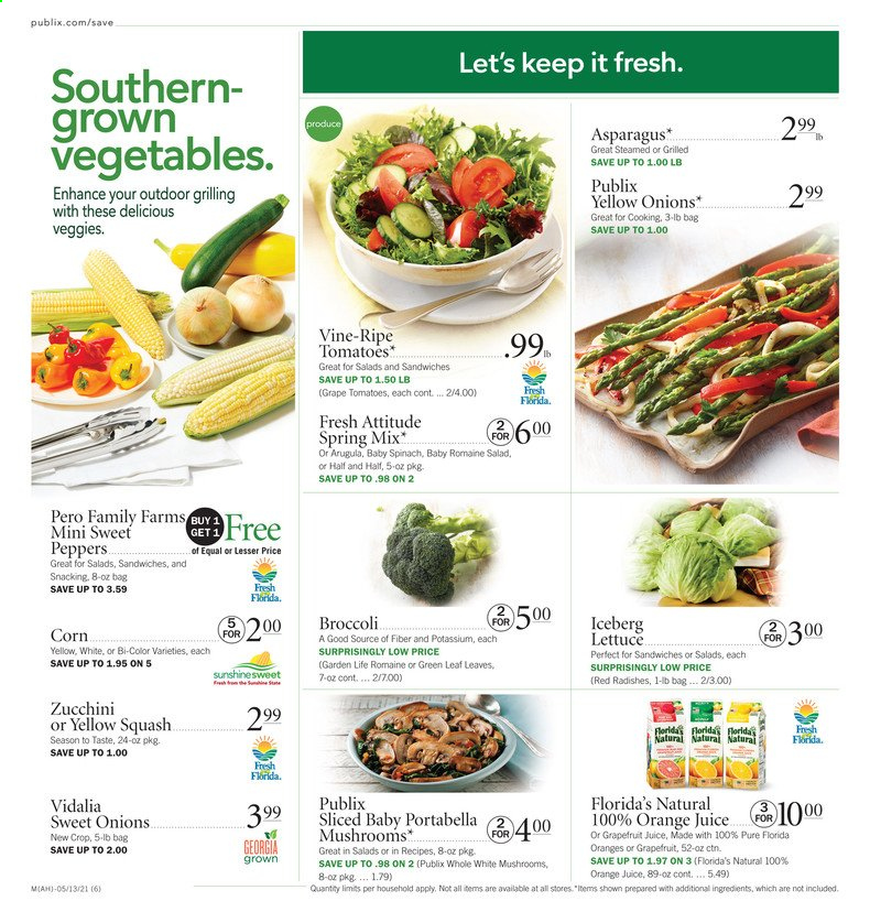 Publix ad - 05/13/2021 - 05/19/2021. Page 6