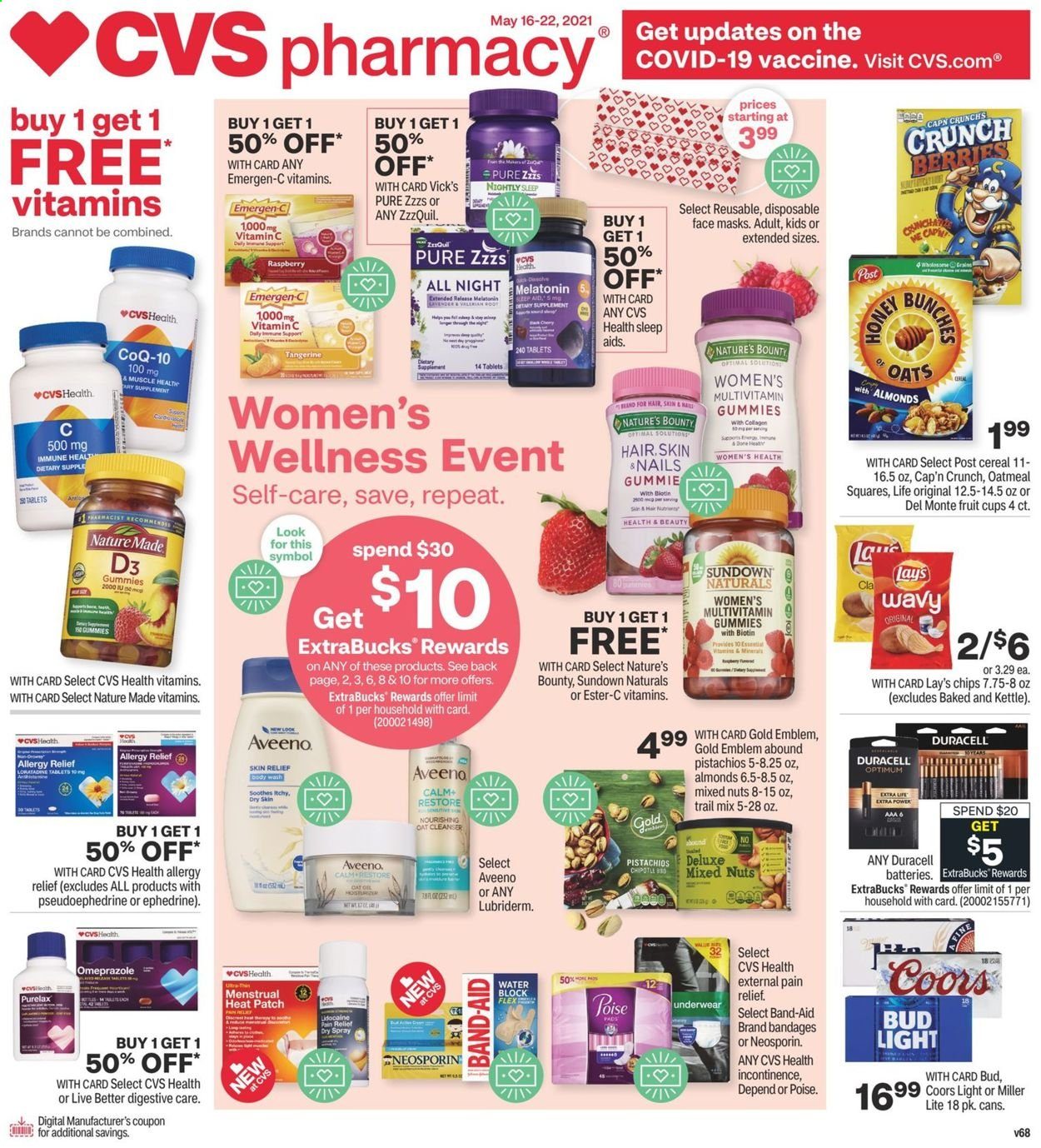 CVS Pharmacy ad - 05/16/2021 - 05/22/2021. Page 1