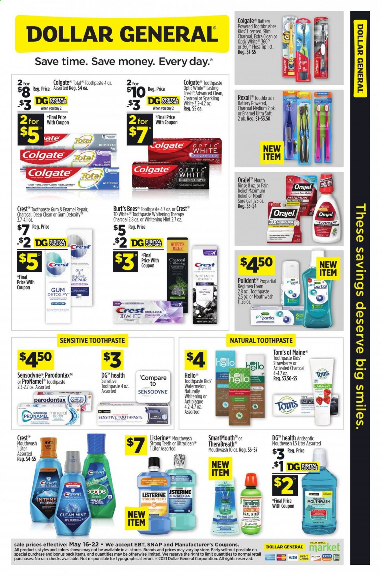 Dollar General ad - 05/16/2021 - 05/22/2021. Page 1