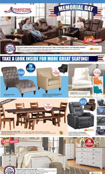 American Furniture Warehouse Flyer - 05.16.2021 - 05.22.2021.