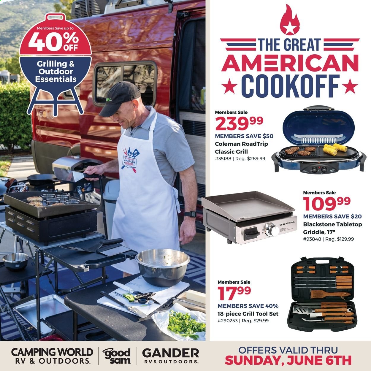 thumbnail - Camping World Flyer - 05/18/2021 - 06/06/2021 - Sales products - Coleman. Page 1.