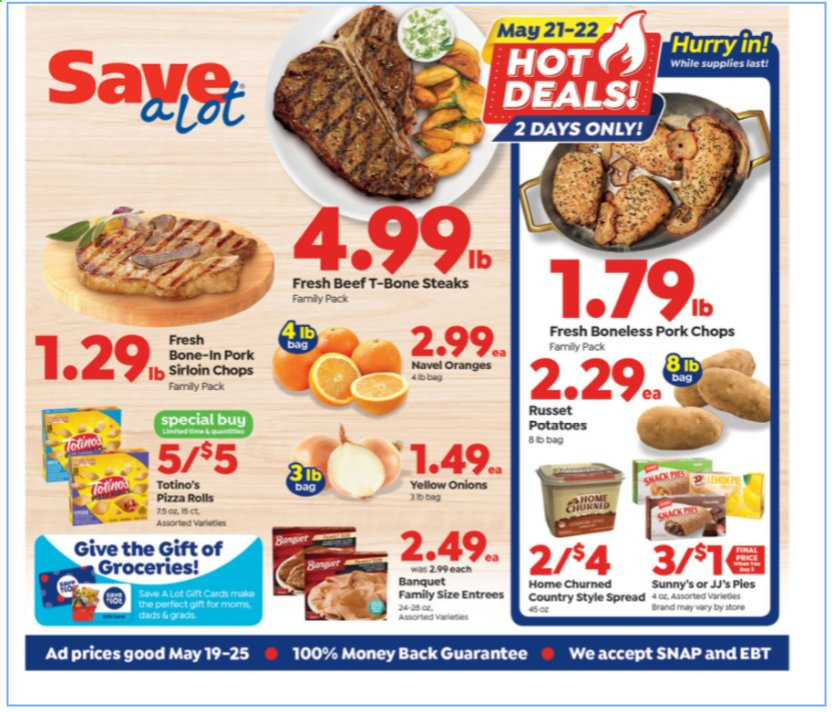 Save a Lot ad - 05/19/2021 - 05/25/2021. Page 1