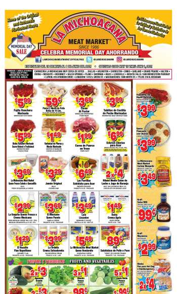 La Michoacana Meat Market Ad