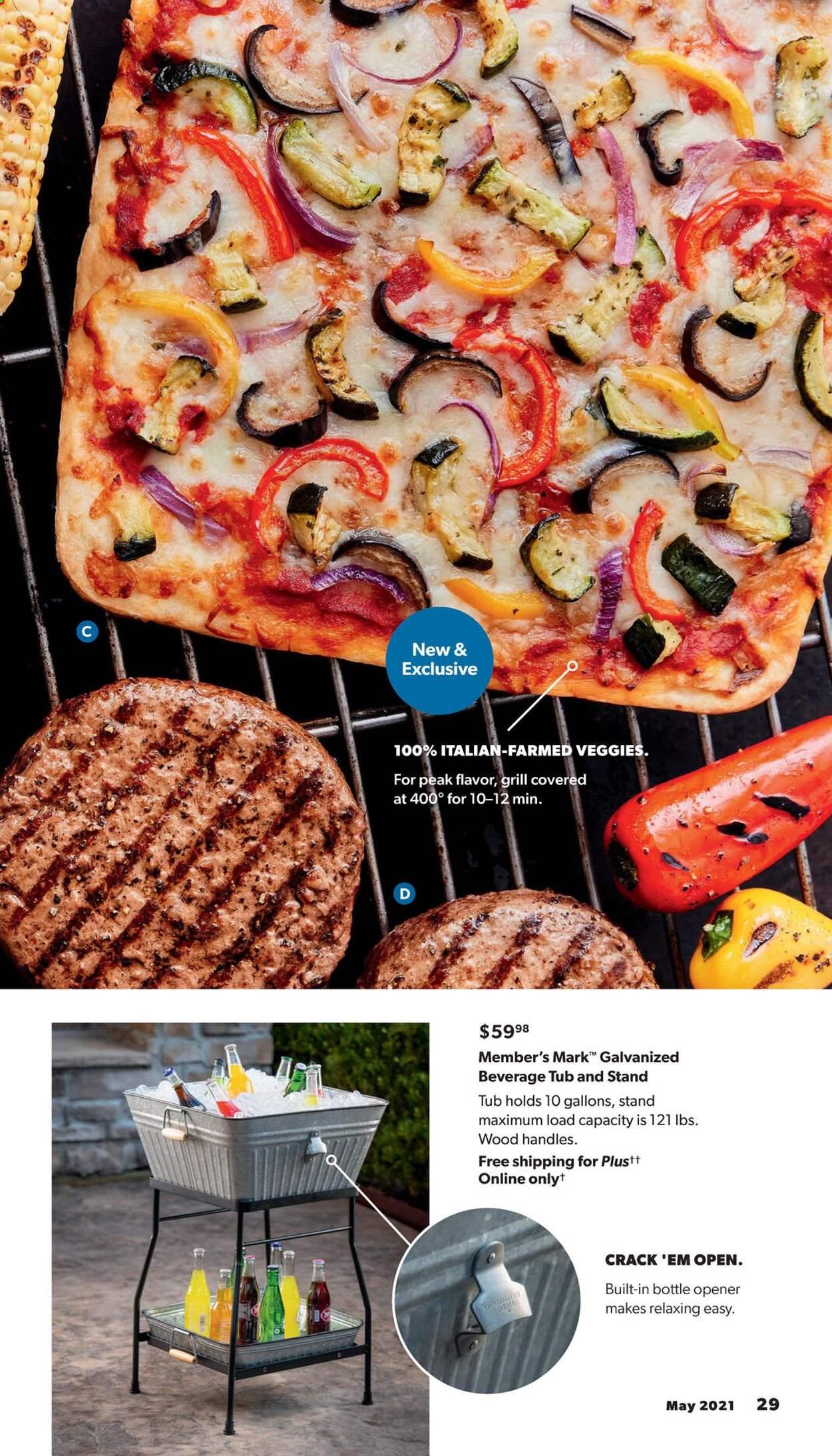 thumbnail - Sam's Club Flyer - 05/19/2021 - 06/13/2021 - Sales products - beverage tub, bottle opener, grill. Page 29.