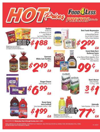 Food 4 Less Flyer - 05.26.2021 - 06.01.2021.