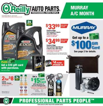 O'Reilly Auto Parts Flyer - 05.26.2021 - 06.29.2021.