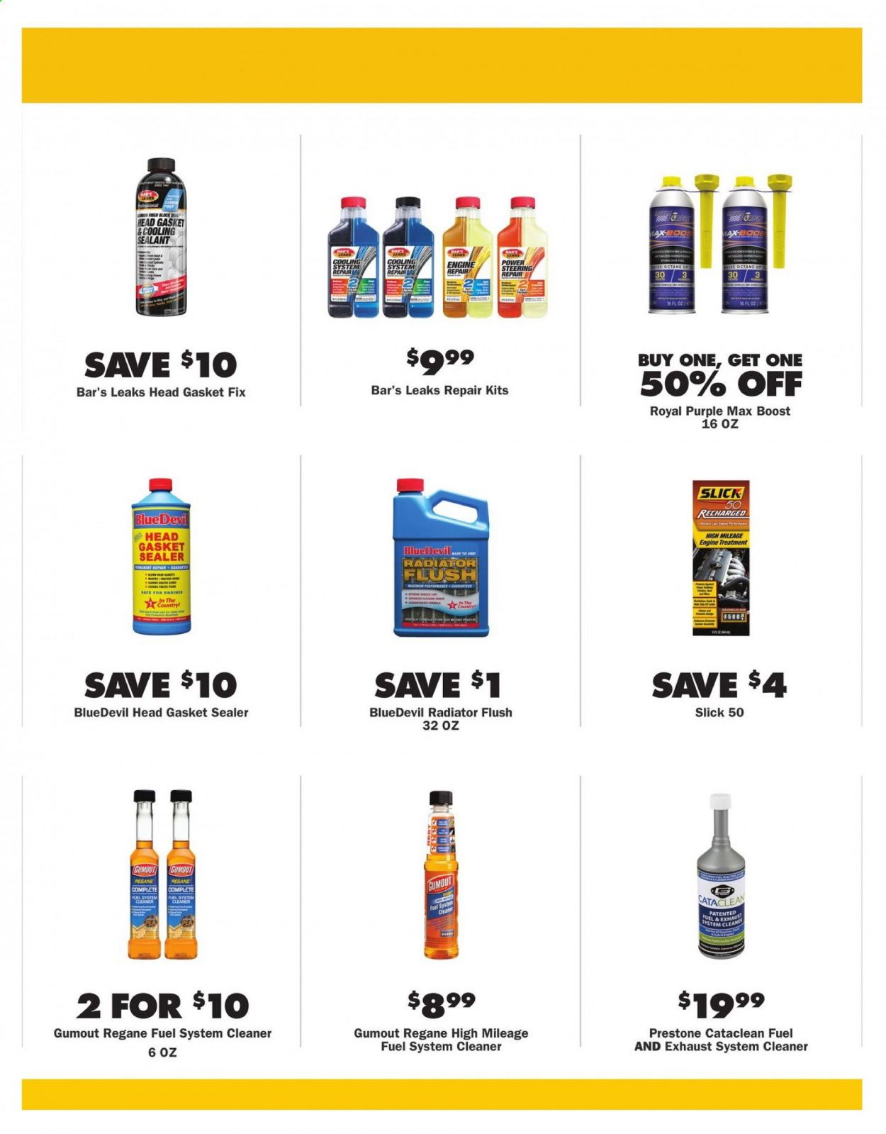 thumbnail - Advance Auto Parts Flyer - 05/27/2021 - 06/30/2021 - Sales products - fuel system cleaner, cleaner, Prestone, BlueDevil, Gumout. Page 10.