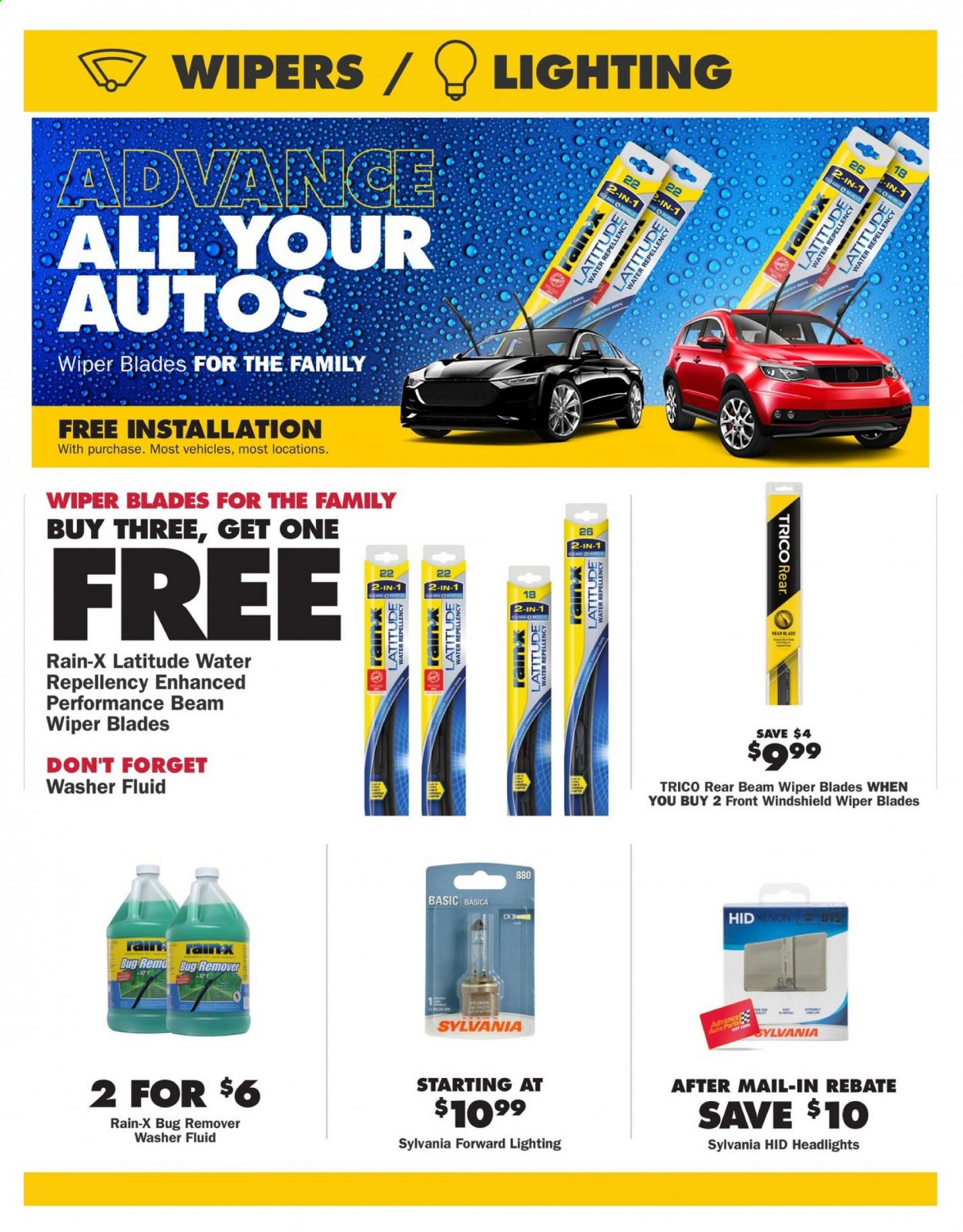 thumbnail - Advance Auto Parts Flyer - 05/27/2021 - 06/30/2021 - Sales products - wiper blades, washer fluid, Rain-X. Page 27.