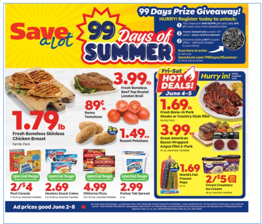 Save a Lot ad - 06/02/2021 - 06/08/2021. Page 1