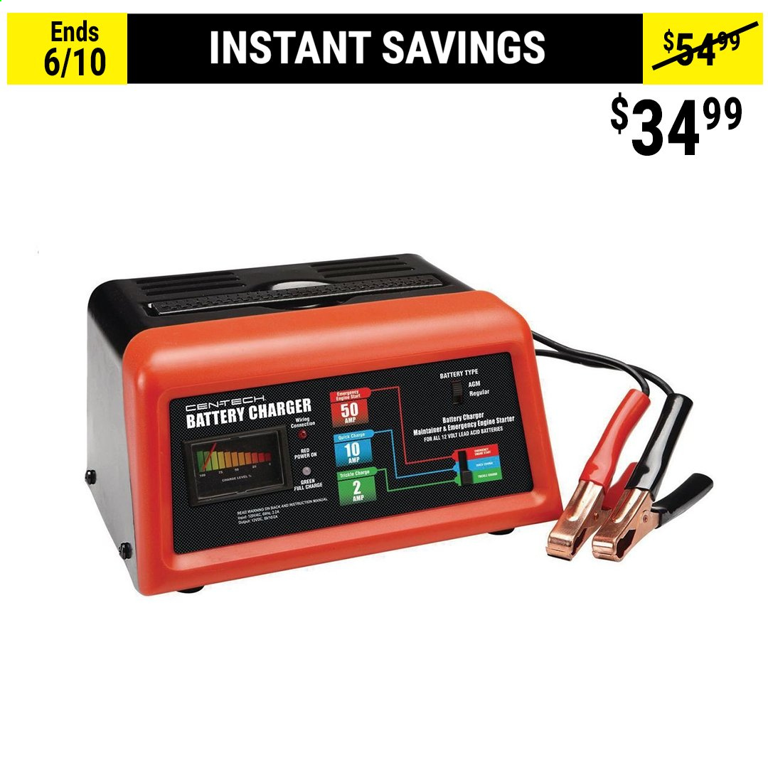 thumbnail - Harbor Freight Flyer - 06/04/2021 - 06/10/2021 - Sales products - battery charger, starter. Page 2.
