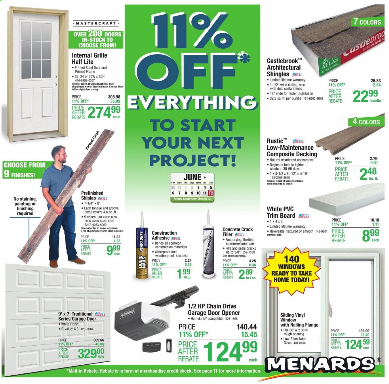 Menards ad - 06/03/2021 - 06/12/2021. Page 1