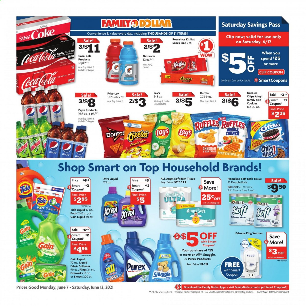 Family Dollar ad - 06/07/2021 - 06/12/2021. Page 1