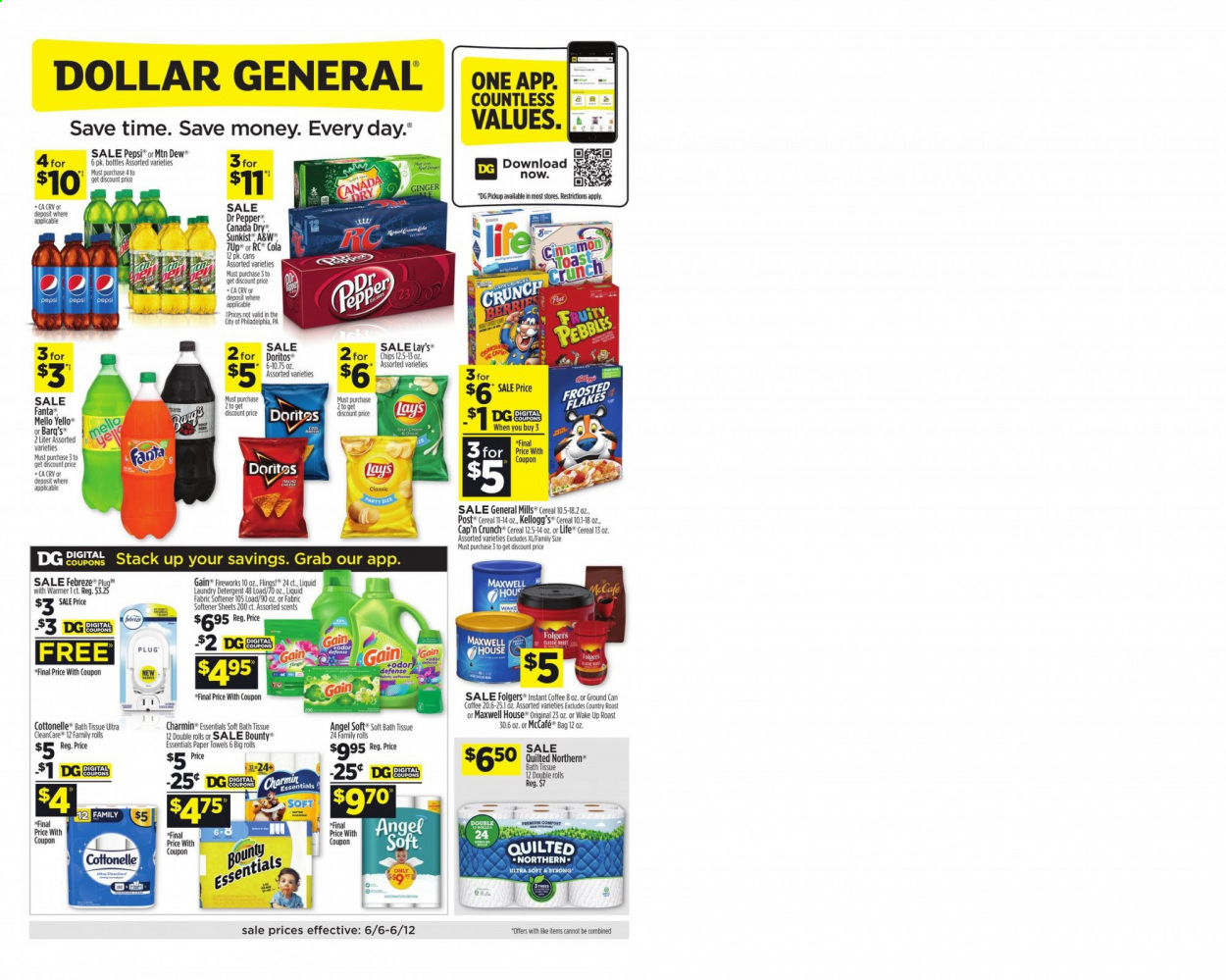 Dollar General ad - 06/06/2021 - 06/12/2021. Page 1
