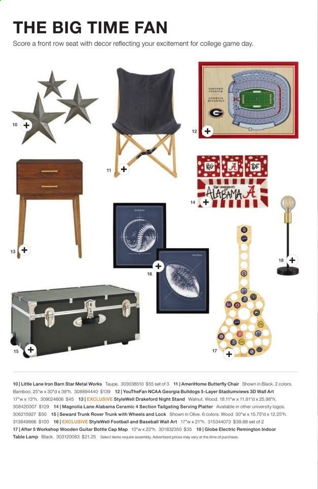 thumbnail - The Home Depot Flyer - 06/07/2021 - 09/08/2021 - Sales products - chair, lamp, table lamp. Page 15.