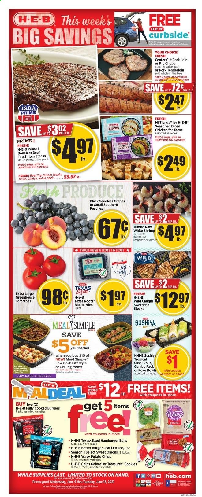 H-E-B ad - 06/09/2021 - 06/15/2021. Page 1