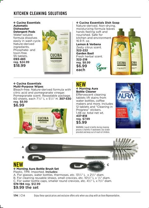 thumbnail - Avon Flyer - 06/08/2021 - 06/21/2021 - Sales products - wipes, Avon, soap, bleach, sticker, brush set. Page 174.