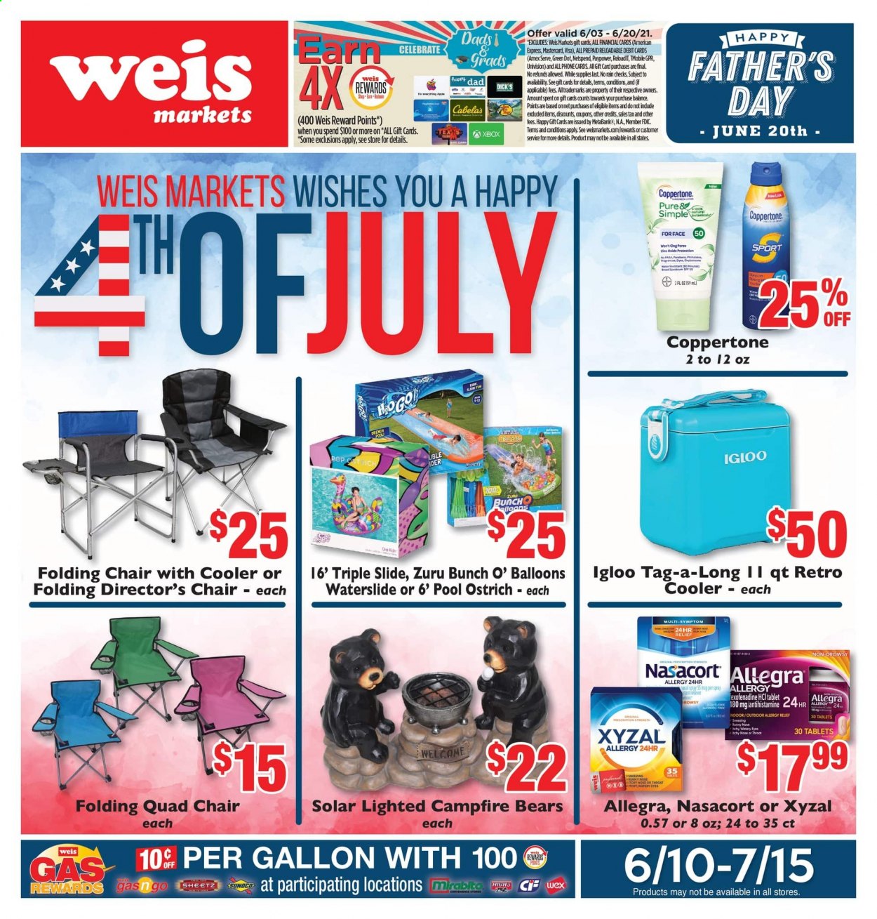 thumbnail - Weis Flyer - 06/10/2021 - 07/15/2021 - Sales products - balloons, Zuru, zinc, allergy relief. Page 1.