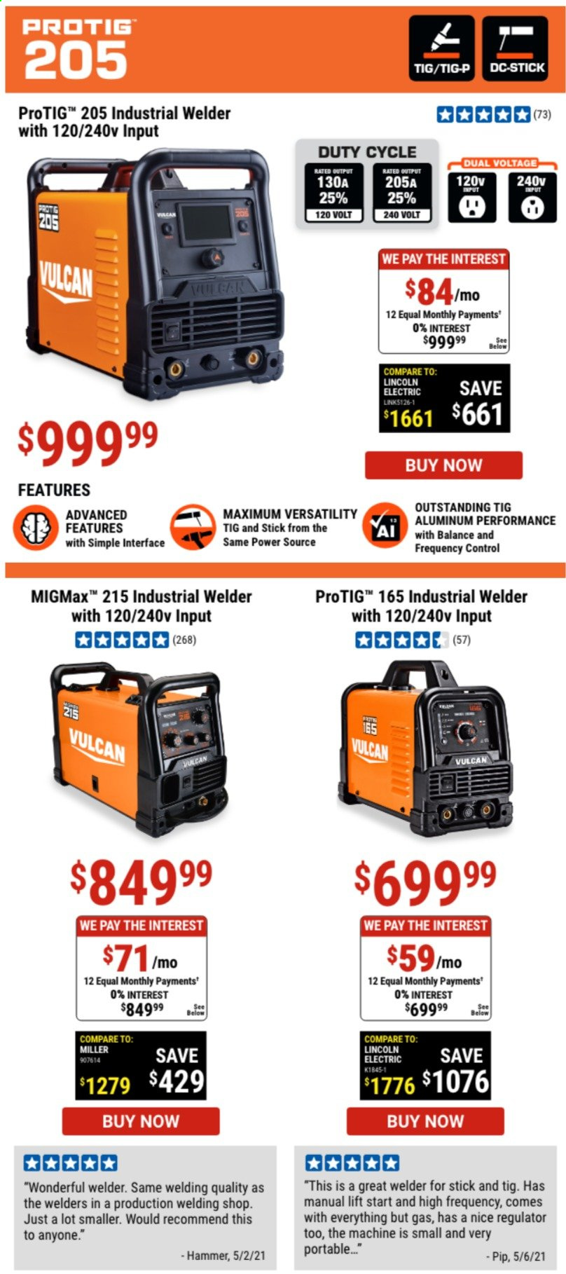thumbnail - Harbor Freight Flyer - Sales products - hammer, welder. Page 2.