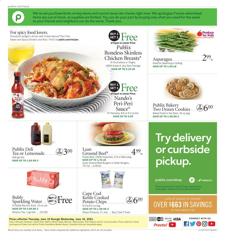 Publix ad - 06/10/2021 - 06/16/2021. Page 1