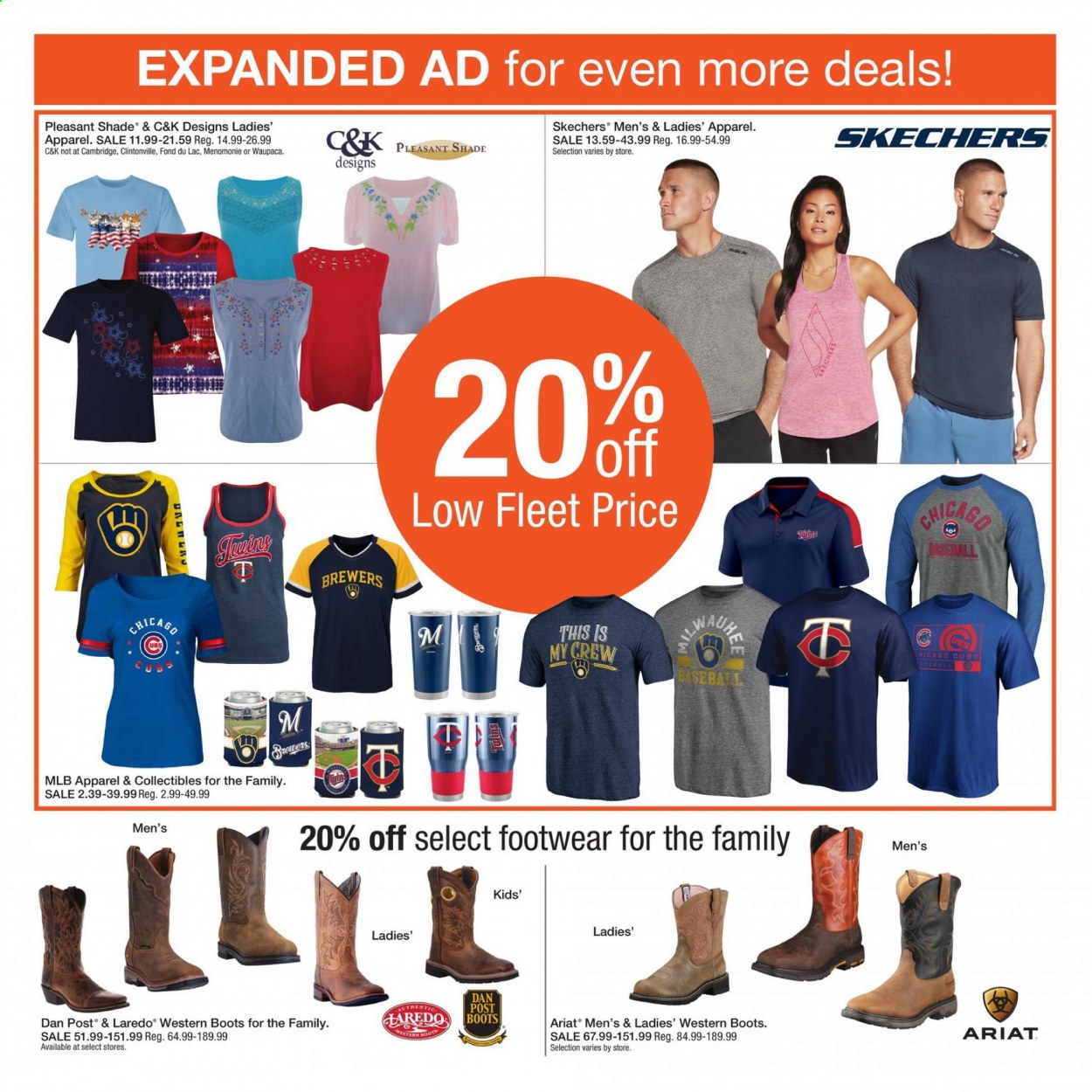 thumbnail - Fleet Farm Flyer - 06/11/2021 - 06/19/2021 - Sales products - boots, Skechers, brewer. Page 2.