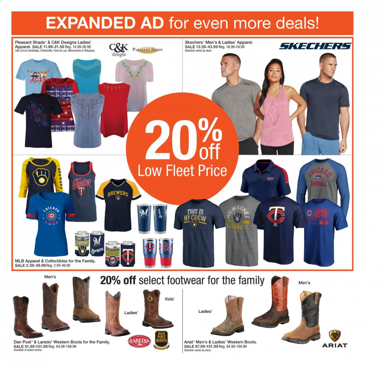thumbnail - Fleet Farm Flyer - 06/11/2021 - 06/19/2021 - Sales products - boots, Skechers, brewer. Page 33.