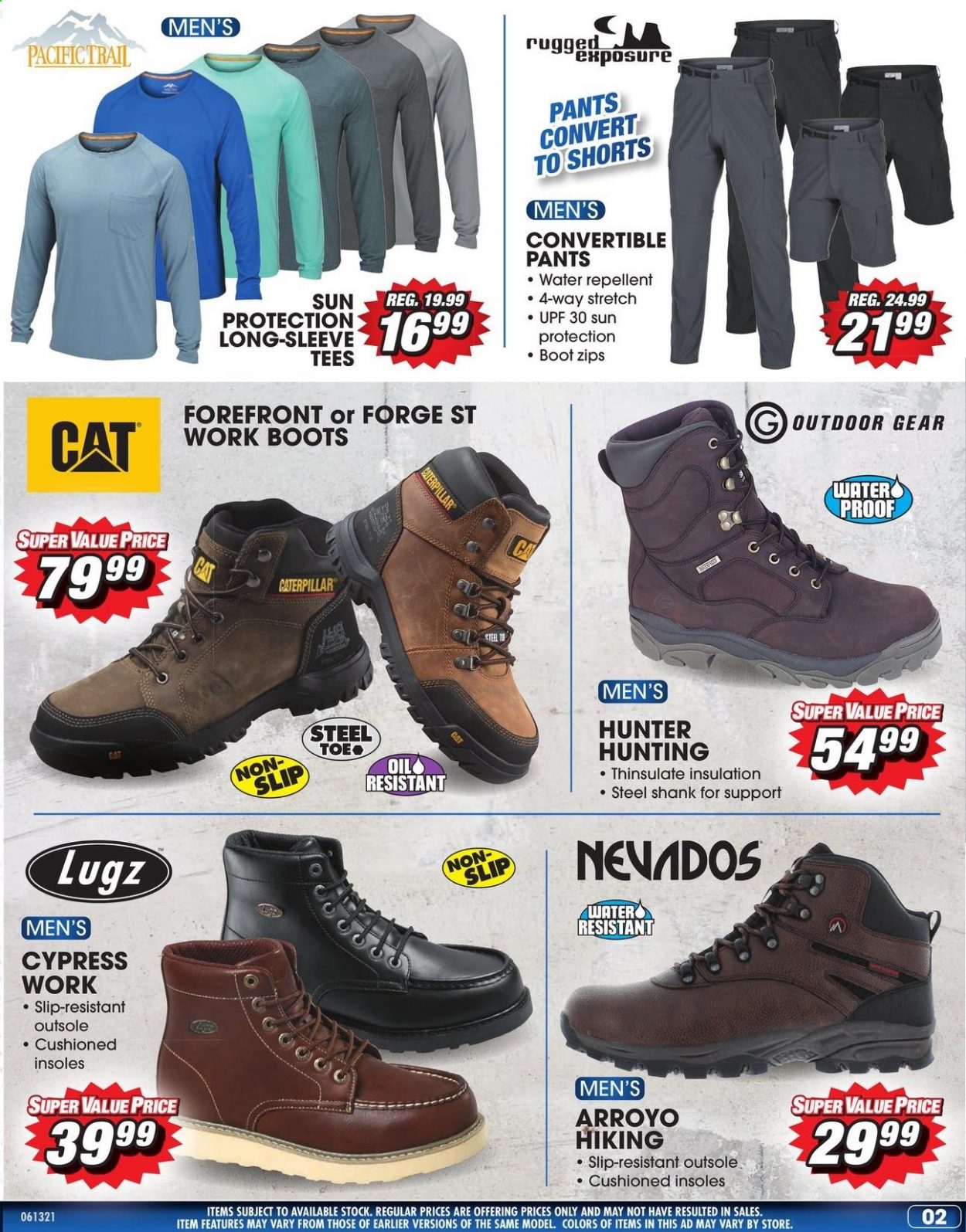 thumbnail - Big 5 Flyer - 06/13/2021 - 06/19/2021 - Sales products - boots, Lugz, shorts, pants, Hunter. Page 3.