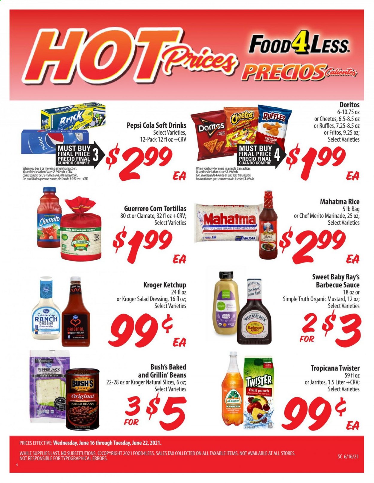 Food 4 Less ad - 06/16/2021 - 06/22/2021. Page 1
