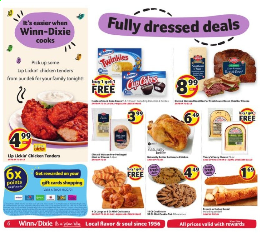 Winn Dixie ad - 06/16/2021 - 06/22/2021. Page 6