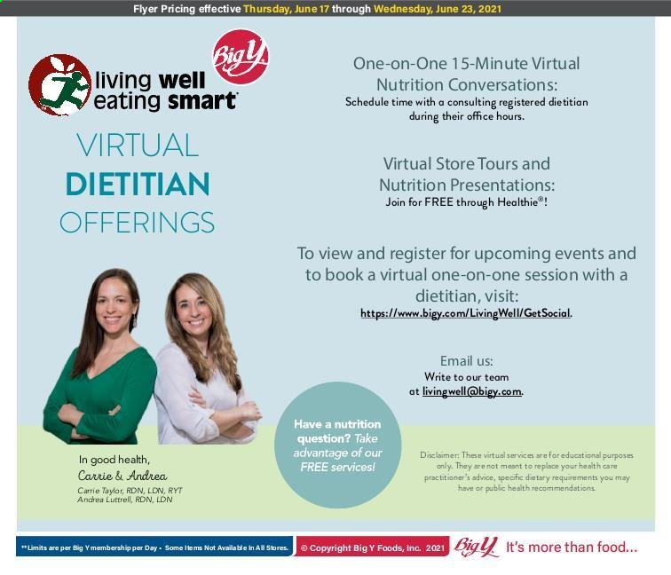 Big Y ad - 06/17/2021 - 06/23/2021. Page 6