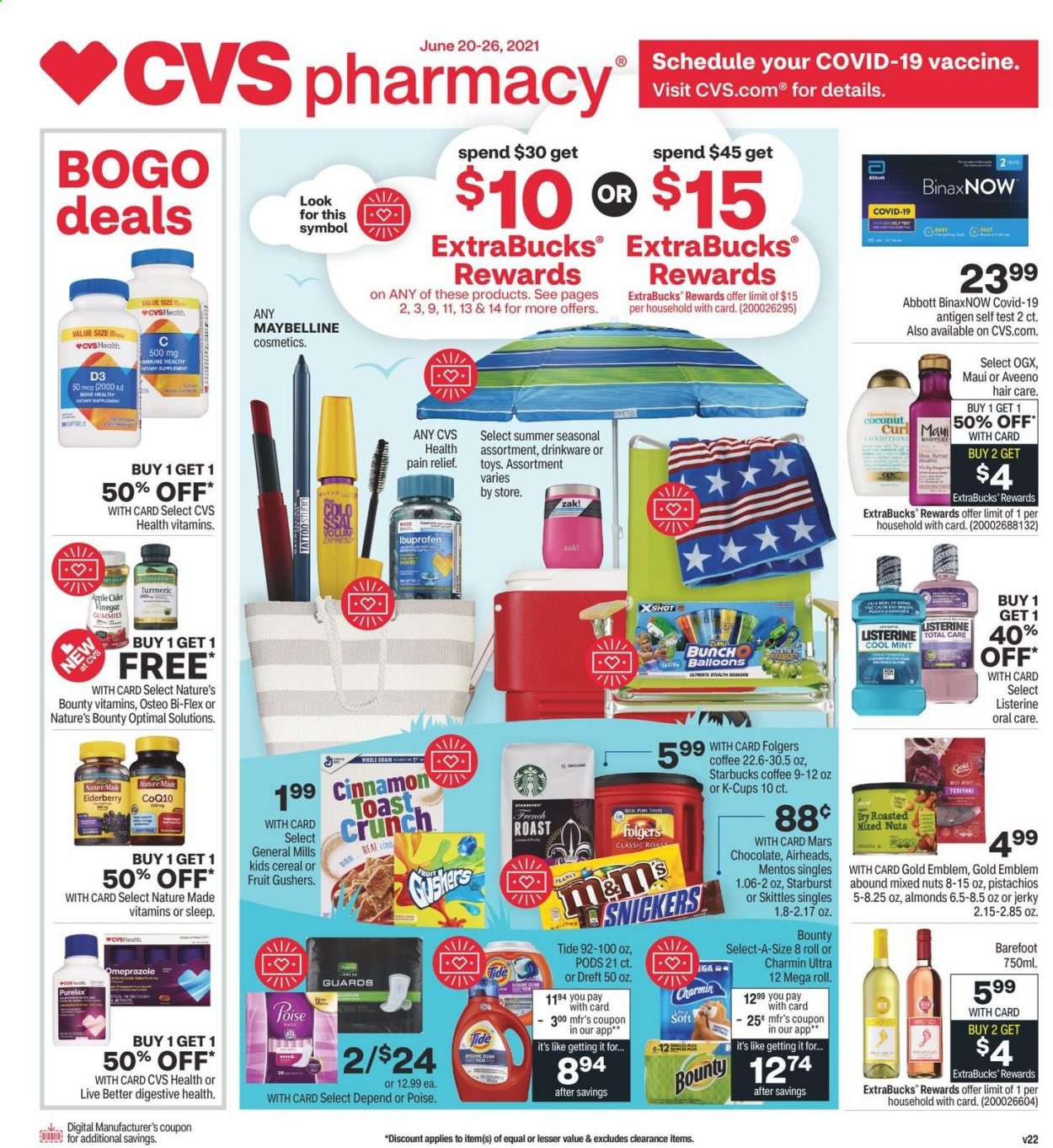 CVS Pharmacy ad - 06/20/2021 - 06/26/2021. Page 1