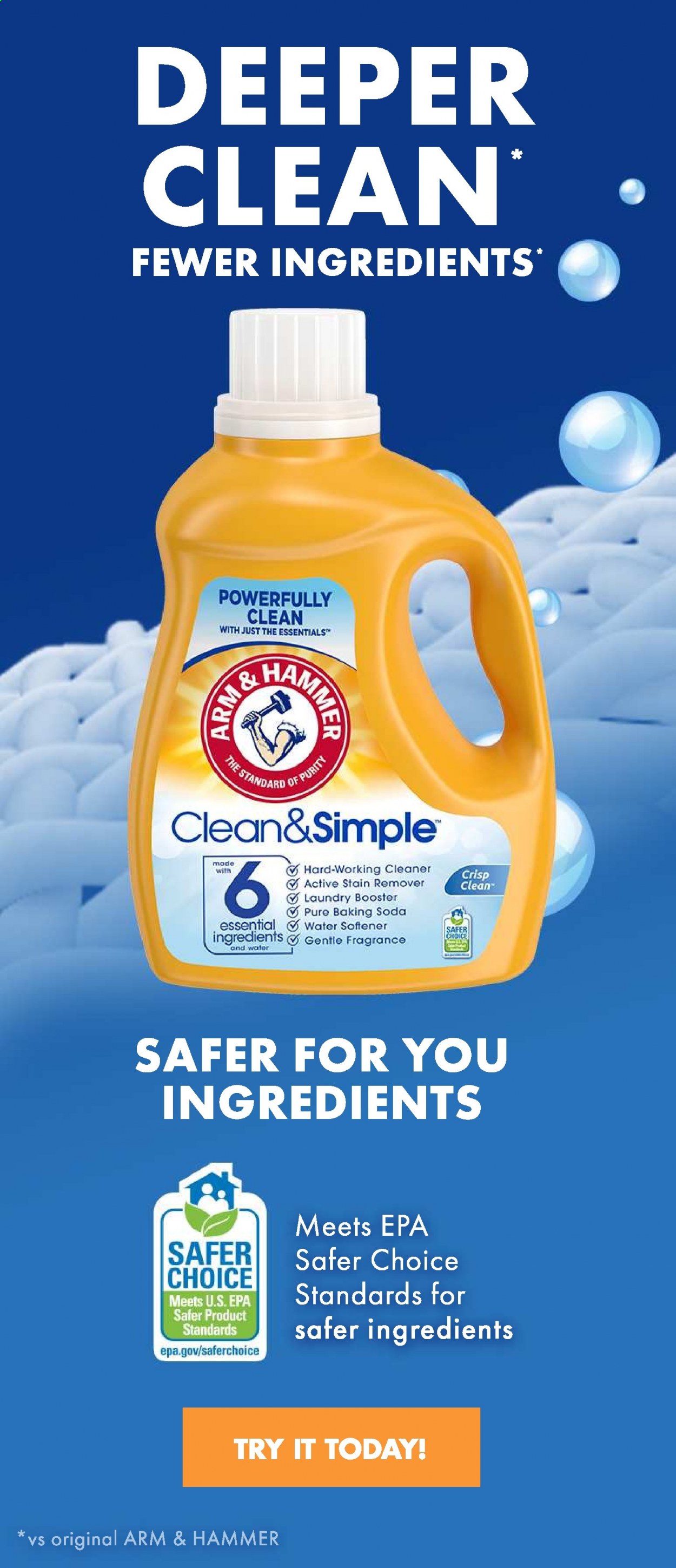 thumbnail - Stop & Shop Flyer - 06/18/2021 - 06/24/2021 - Sales products - ARM & HAMMER, bicarbonate of soda, Purity, fabric softener, stain remover, fragrance. Page 20.