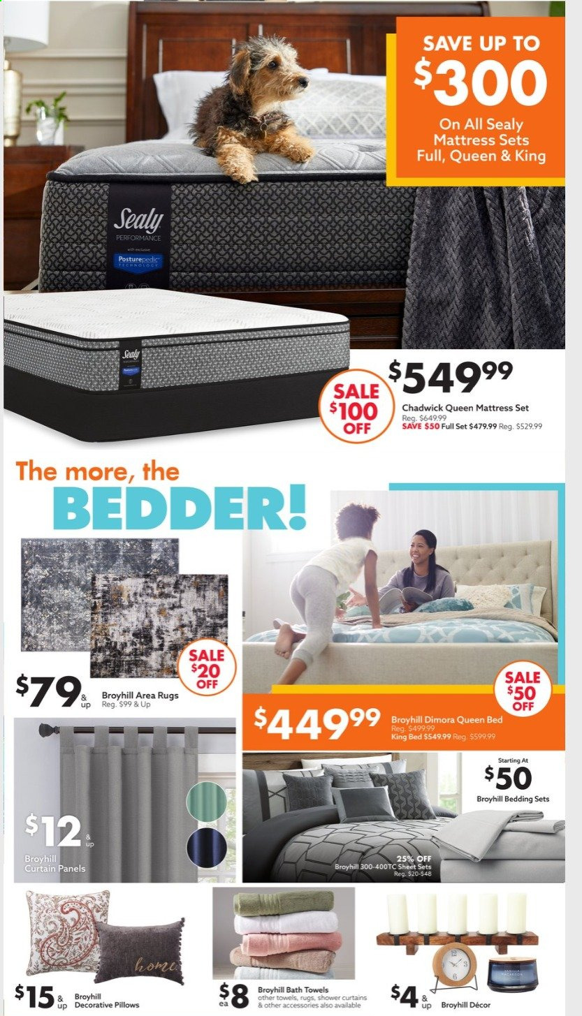 thumbnail - Big Lots Flyer - 06/20/2021 - 07/05/2021 - Sales products - bed, king bed, queen bed, mattress, bedding, pillow, curtain, bath towel, towel. Page 5.