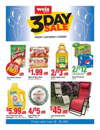 Weis Flyer - 06.18.2021 - 06.20.2021.