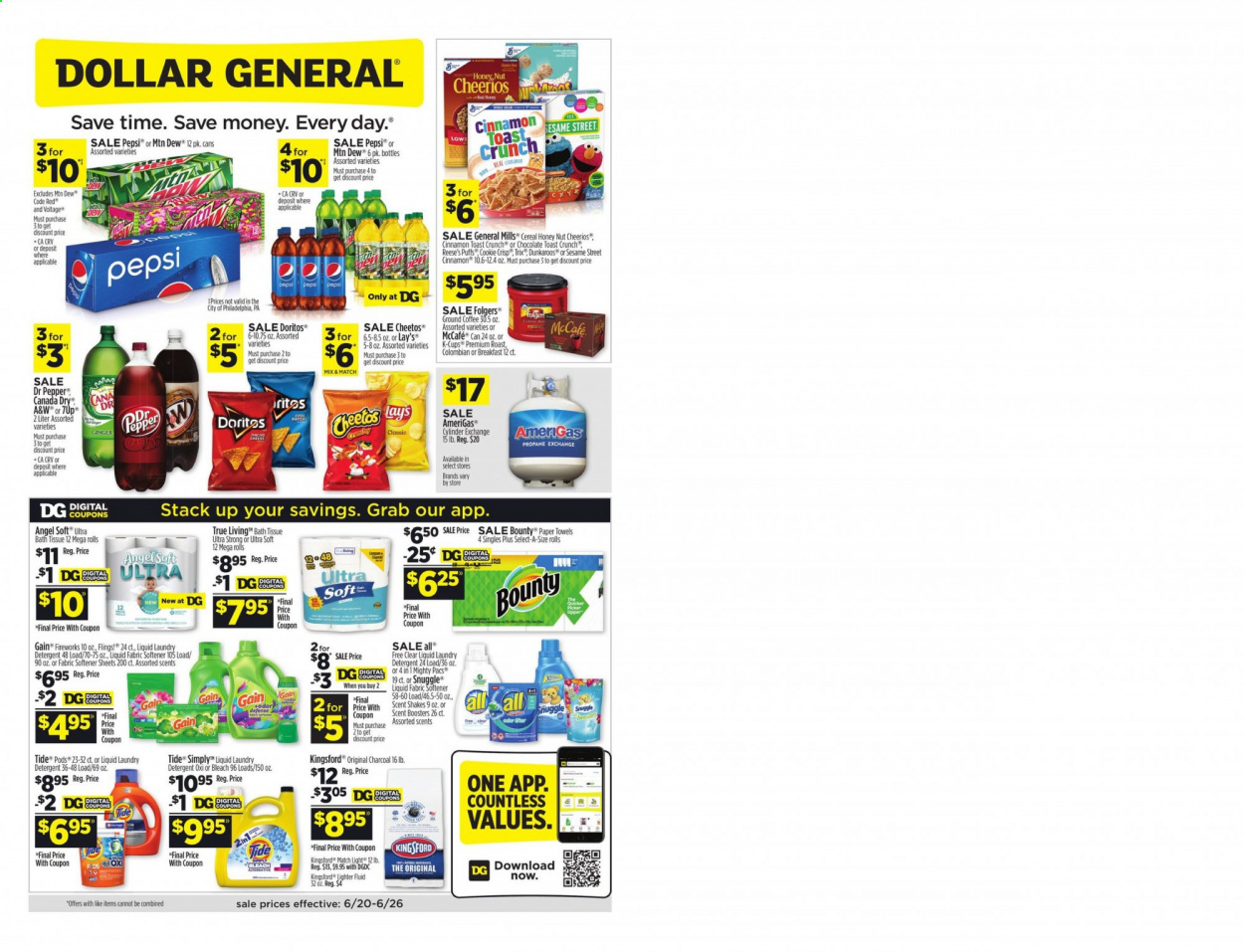 Dollar General ad - 06/20/2021 - 06/26/2021. Page 1