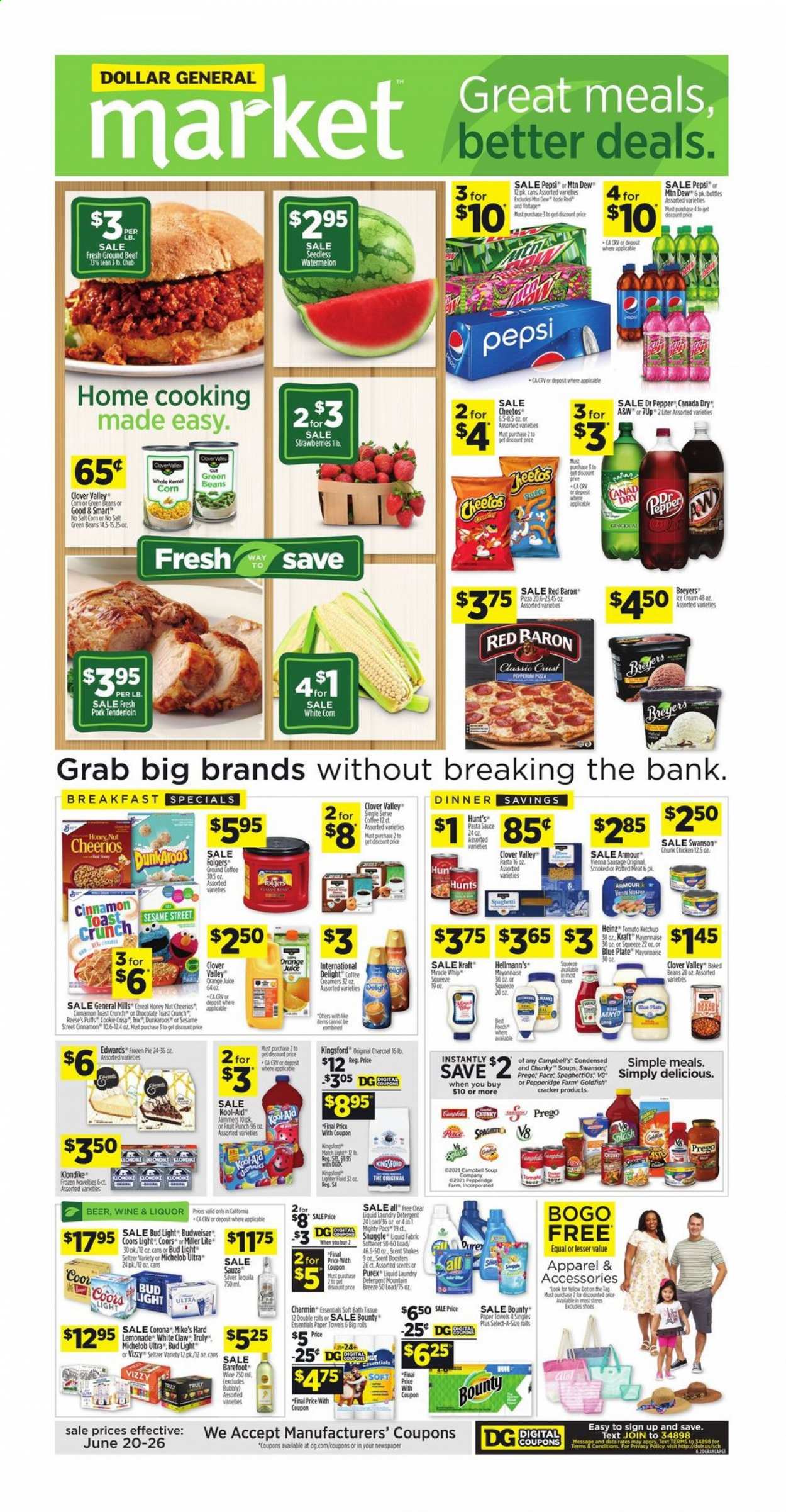 Dollar General ad - 06/20/2021 - 06/26/2021. Page 1